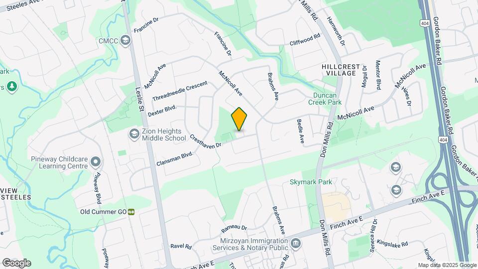 23 Cresthaven Dr Map and Location Details