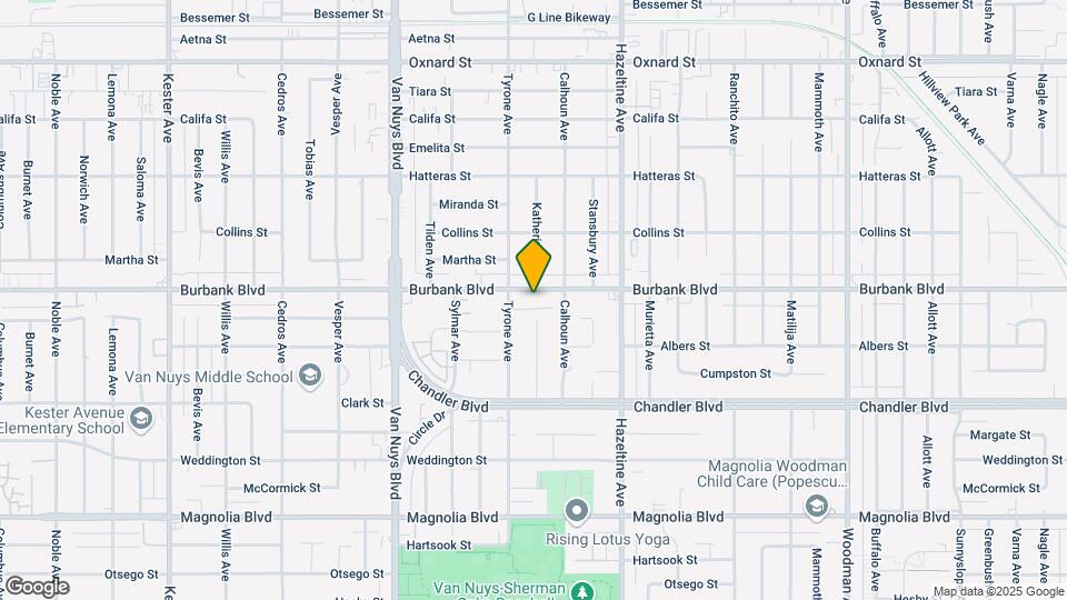 14240 Burbank Blvd Map and Location Details