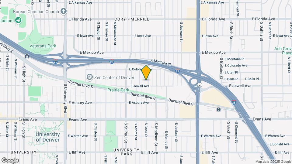 1875 S Cook St Map and Location Details