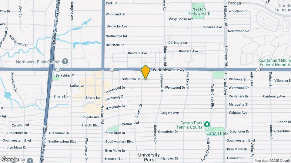 3837 Villanova St Map and Location Details