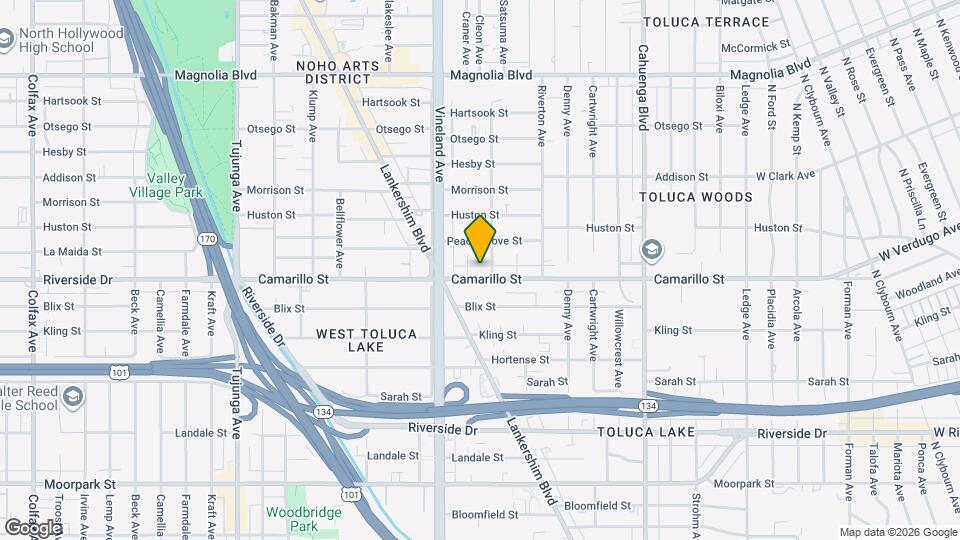 10913 Camarillo St, Unit 913 Map and Location Details