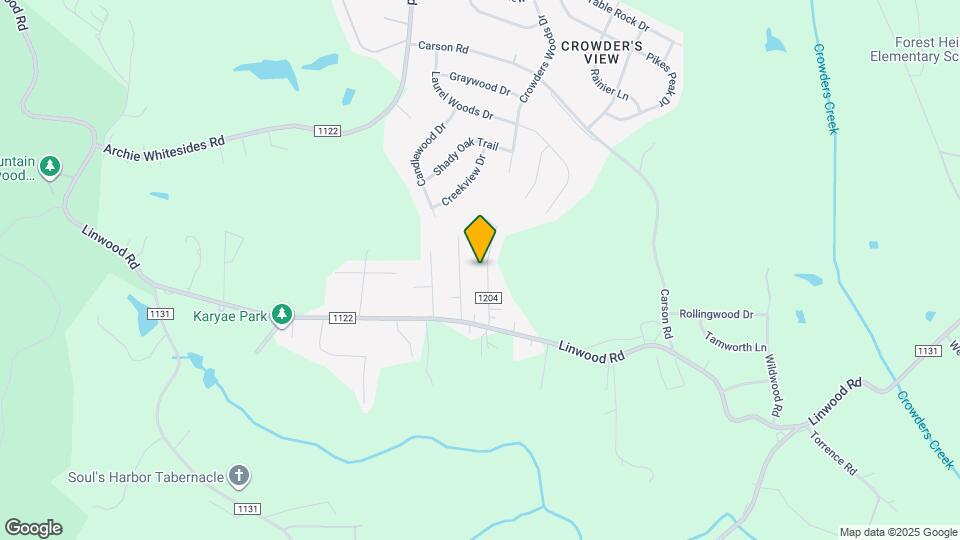 1835 Mountainbrook Dr Mapa y Detalles de la Ubicación