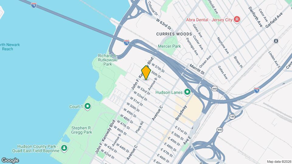 127 W 54th St Mapa y Detalles de la Ubicación