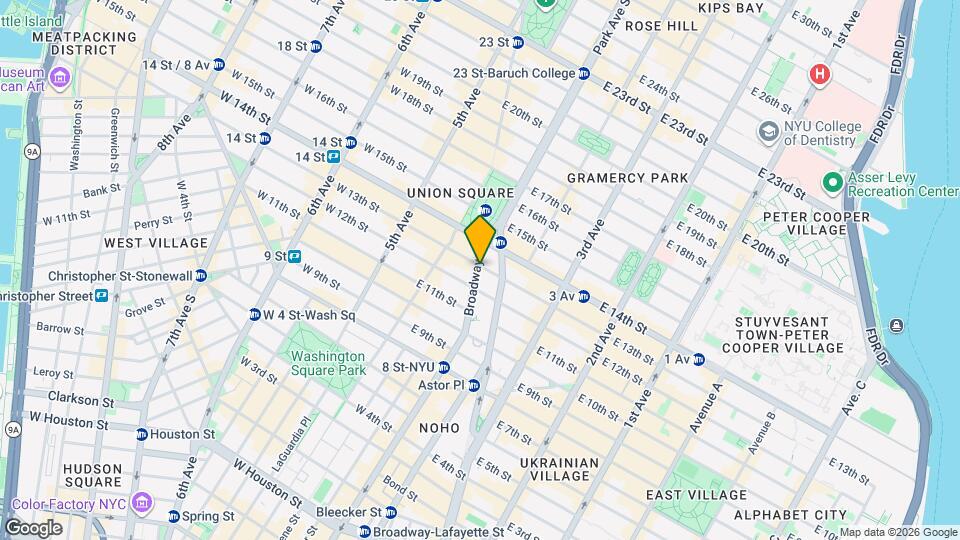 840 Broadway Mapa y Detalles de la Ubicación