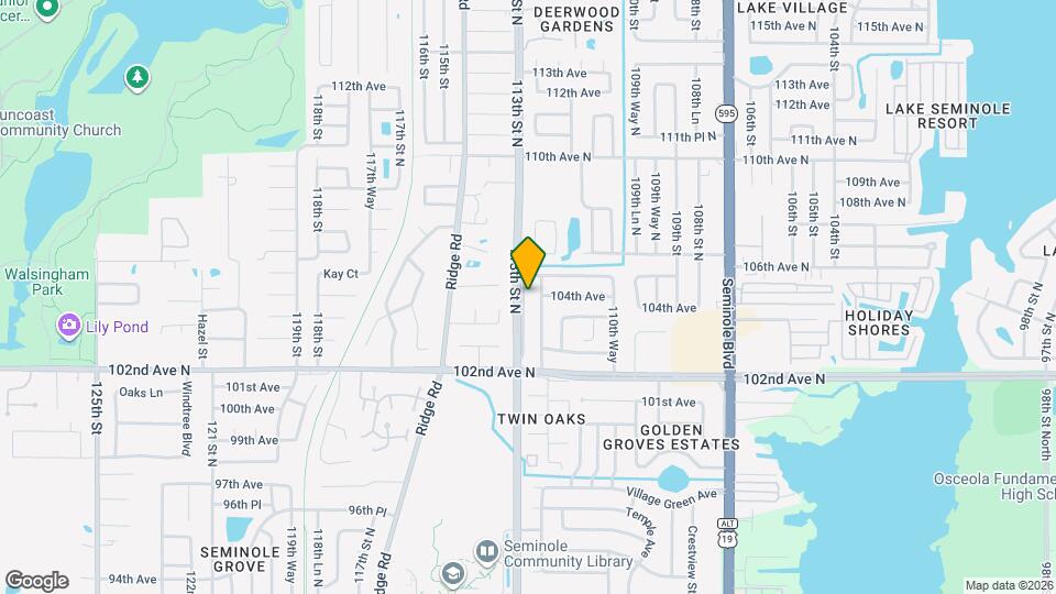 10489 113th St N Map and Location Details