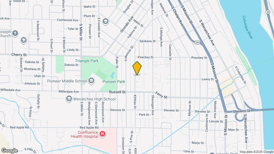 901 Kittitas St Map and Location Details