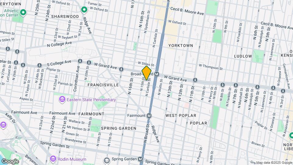 1423 Poplar St Map and Location Details