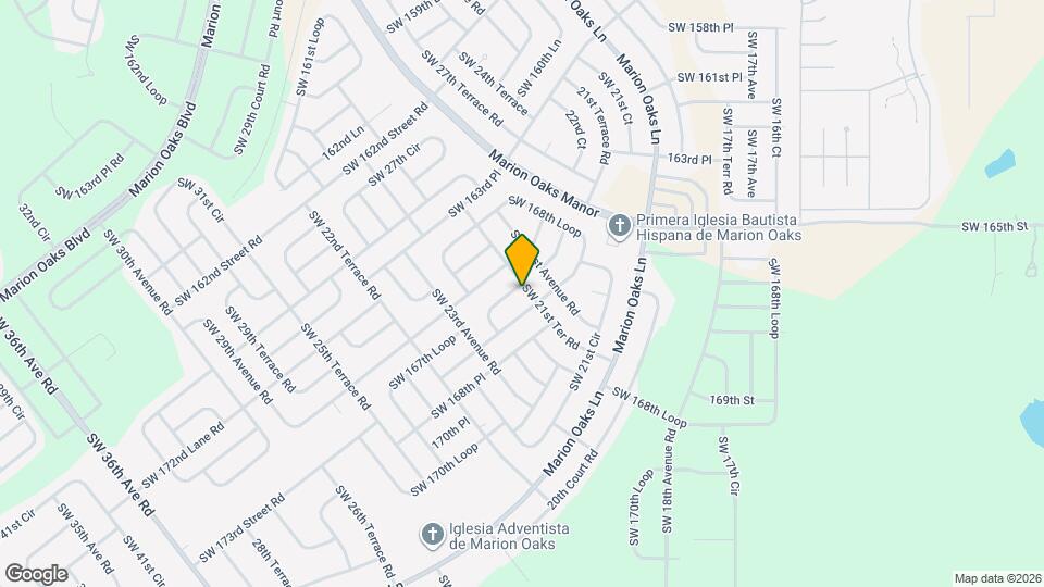 2210 SW 167th Pl Map and Location Details