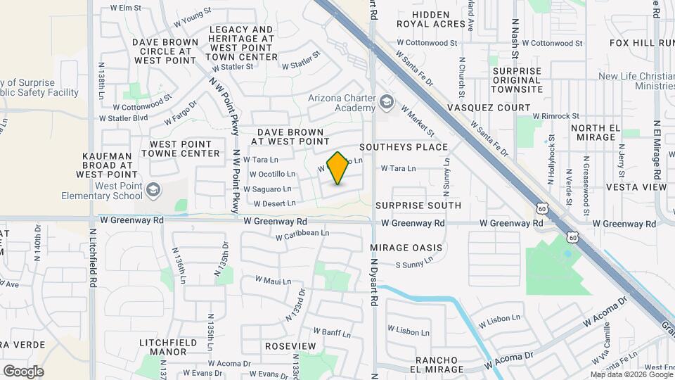 13200 W Desert Ln Map and Location Details
