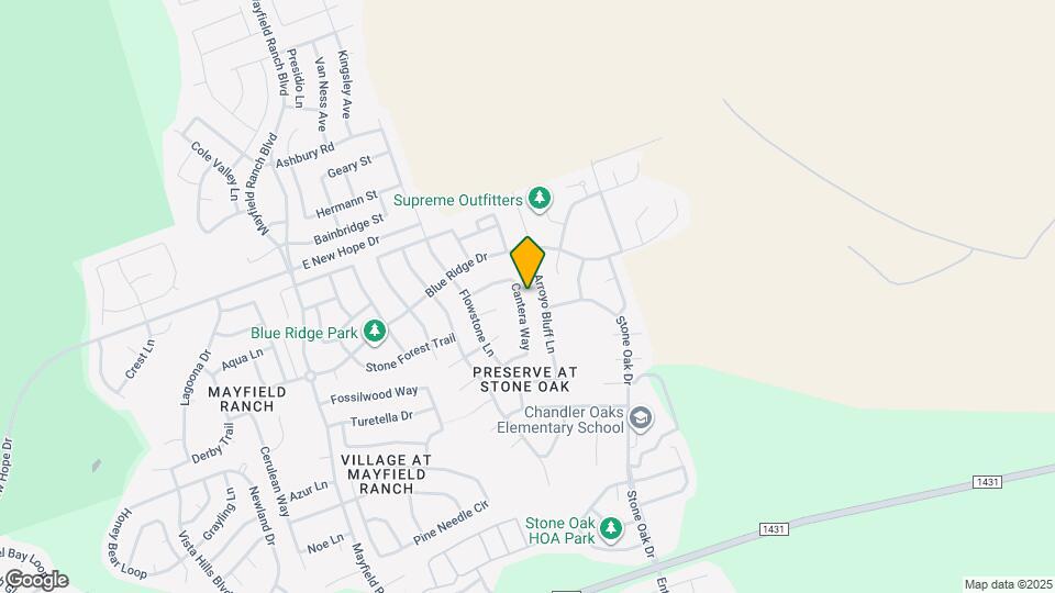 3337 Cantera Way Map and Location Details