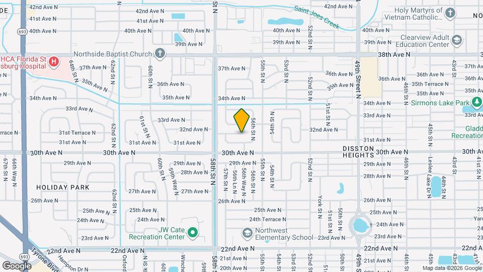 5608 32nd Ave N Mapa y Detalles de la Ubicación