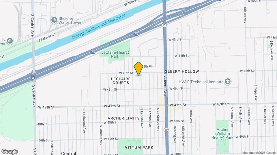 4512 S Laporte Ave, Unit J03P Map and Location Details