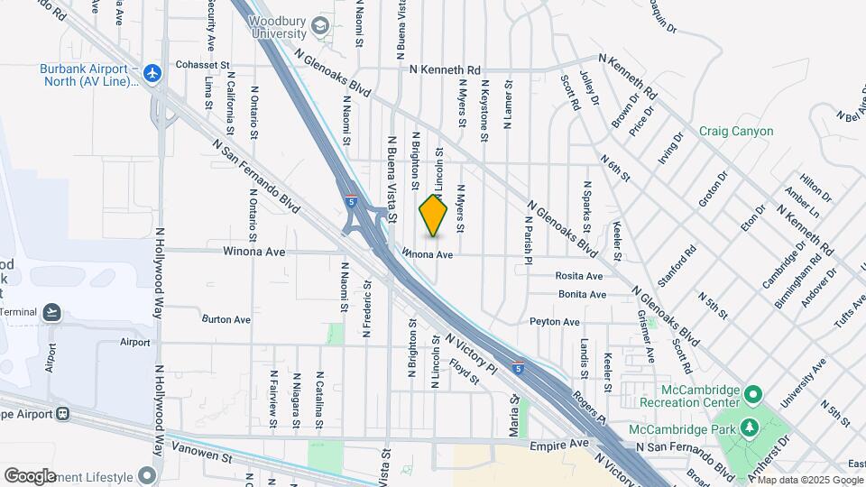 2409 N Lincoln St Mapa y Detalles de la Ubicación