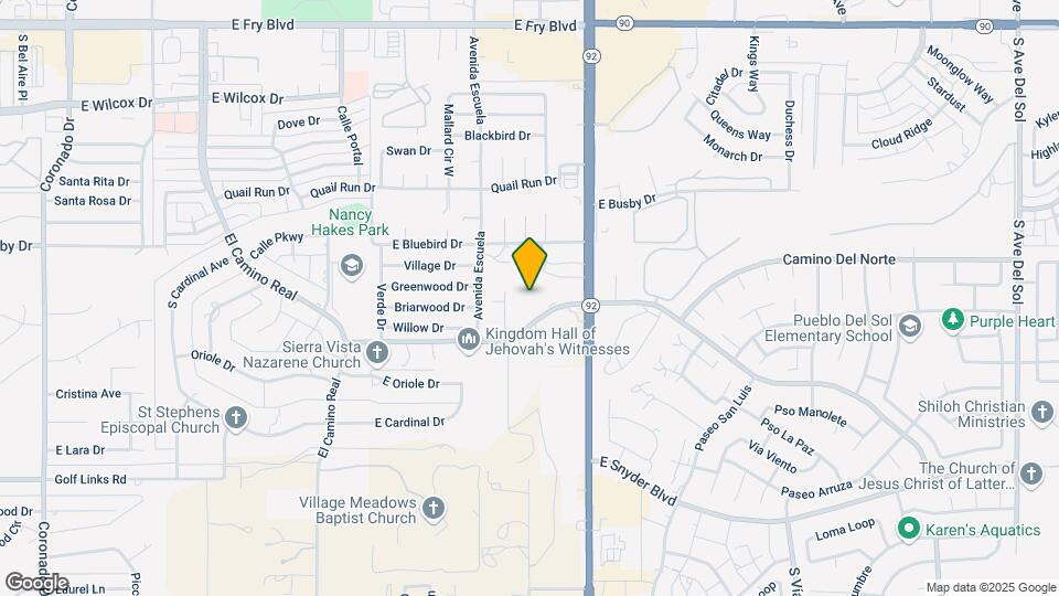 3799 E Foothills Dr Map and Location Details