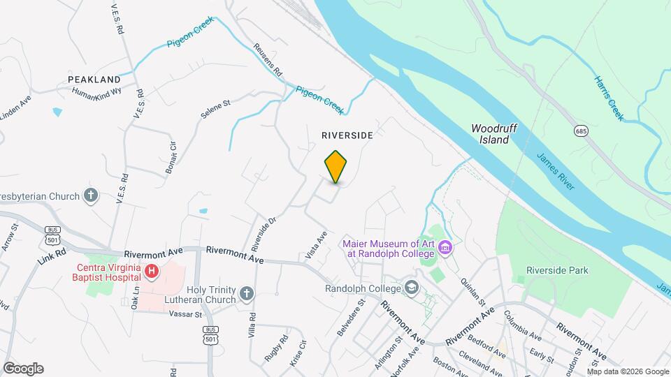 400 Riverside Dr Map and Location Details