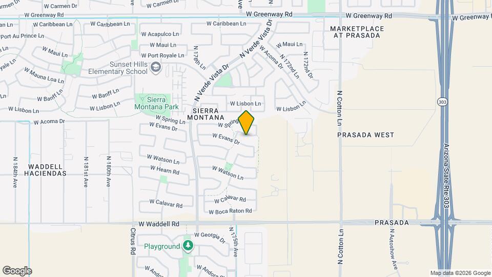 17455 W Meadow Ln Map and Location Details