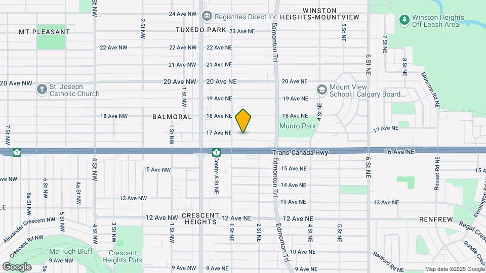 215 17 Av NE Map and Location Details