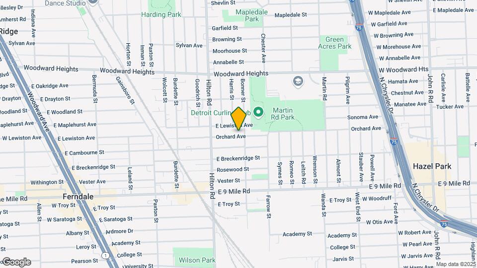 1315 Orchard Ave Map and Location Details