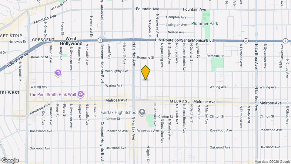 819 N Ogden Dr Map and Location Details