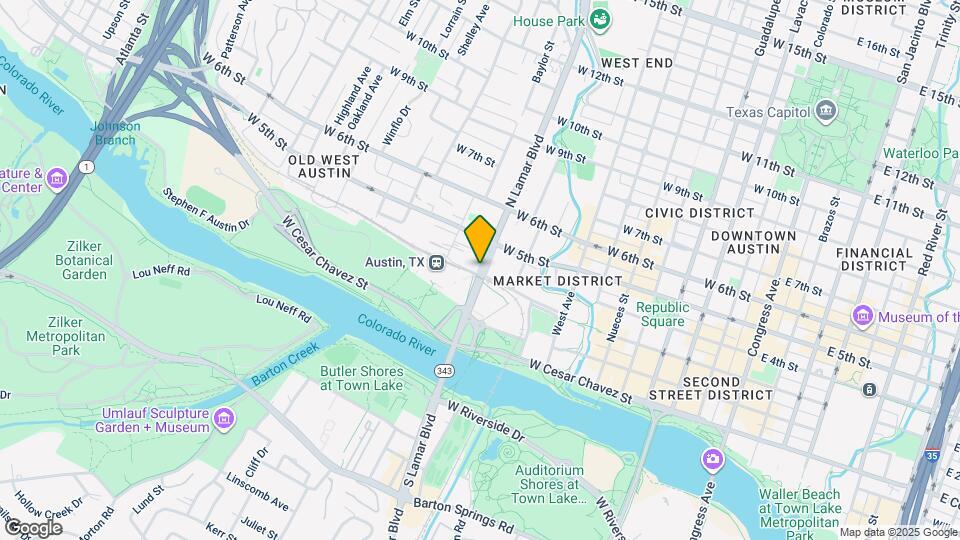 302 N Lamar Blvd Map and Location Details