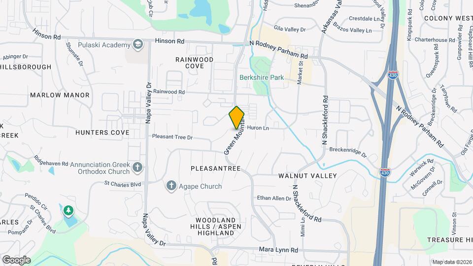 1412 Green Mountain Dr Map and Location Details