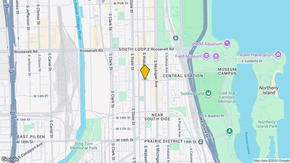 1405 S Wabash Ave Map and Location Details