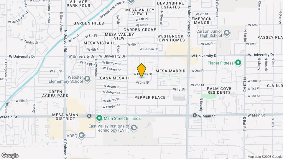 1506 W 2nd St Map and Location Details