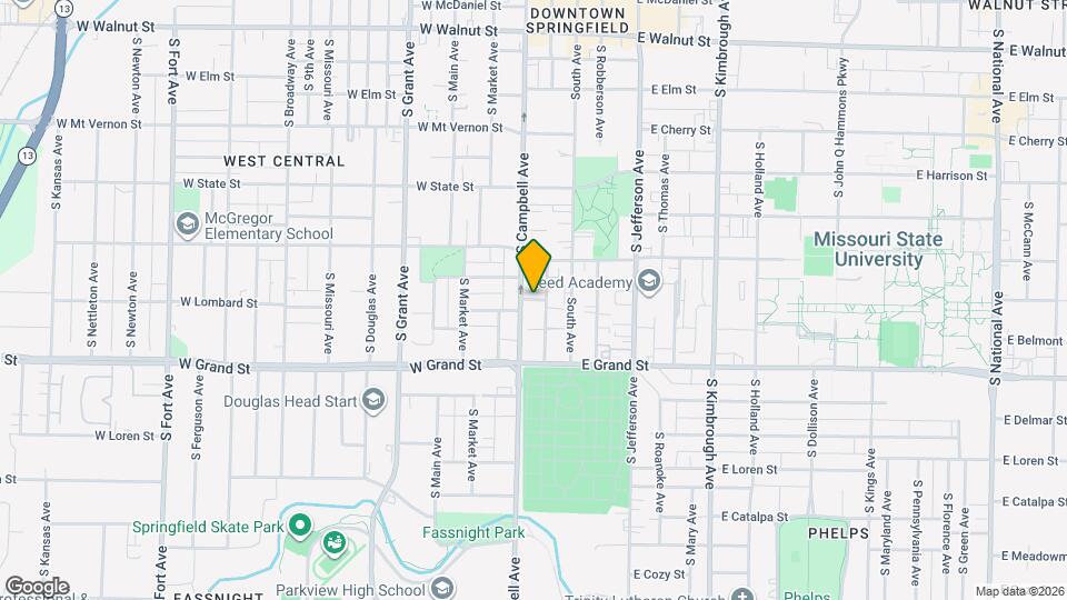 858 S Campbell Ave Map and Location Details