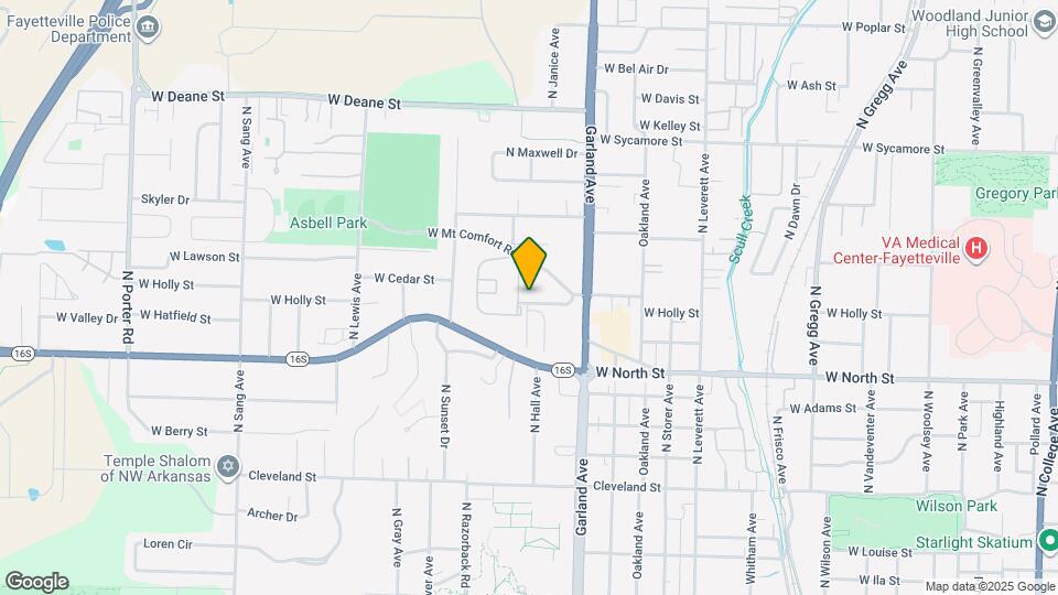 1222 W James St Mapa y Detalles de la Ubicación