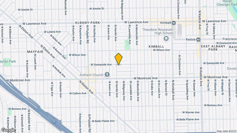 3747 W Sunnyside Ave Map and Location Details
