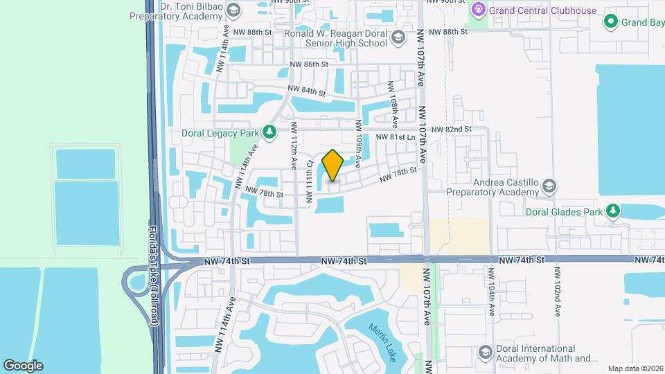 7839 NW 110th Ave Map and Location Details