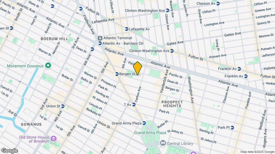 543 Bergen St Map and Location Details