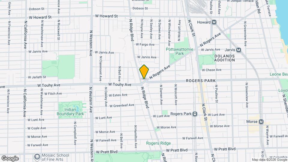 2057 W Touhy Ave Map and Location Details