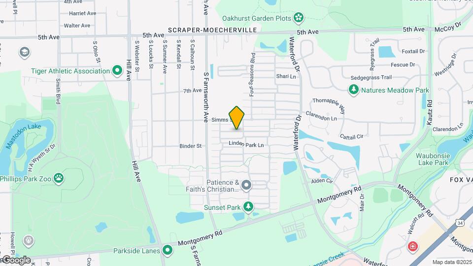 1636 Linden Park Ln Map and Location Details