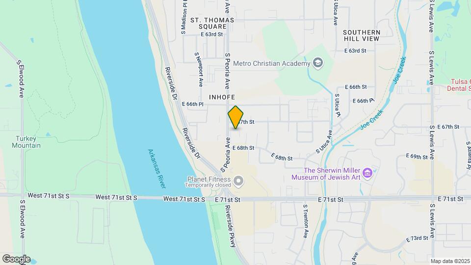 6737 S Peoria Ave-Unit -Unit C105 Map and Location Details