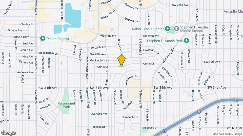 3007 Curtis Dr Map and Location Details