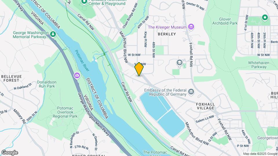 4817 Reservoir Rd NW Map and Location Details