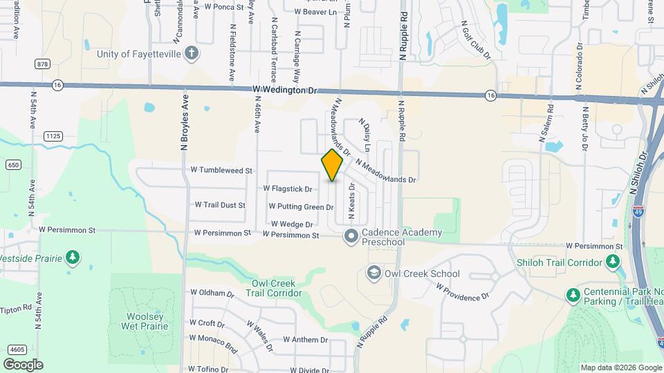 637 N Longfellow Ln Map and Location Details