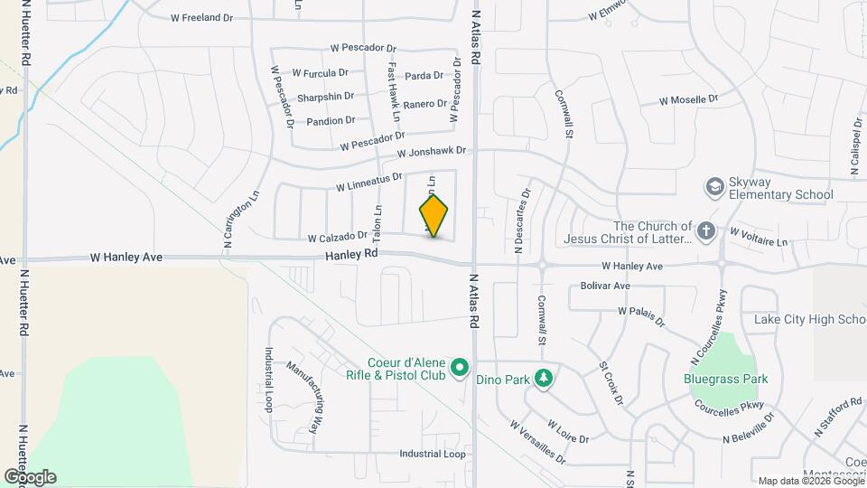 3348 W Calzado Dr Map and Location Details