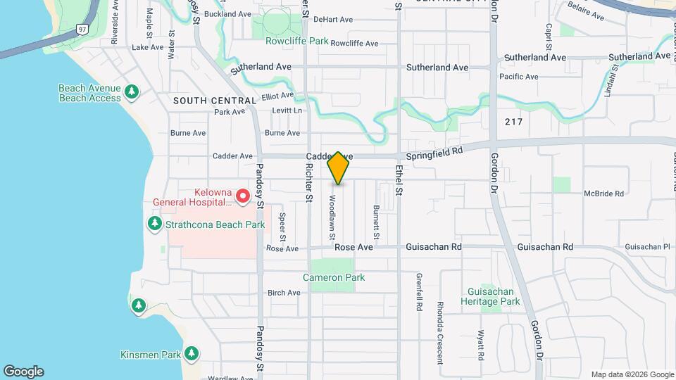 2163 Woodlawn St Map and Location Details