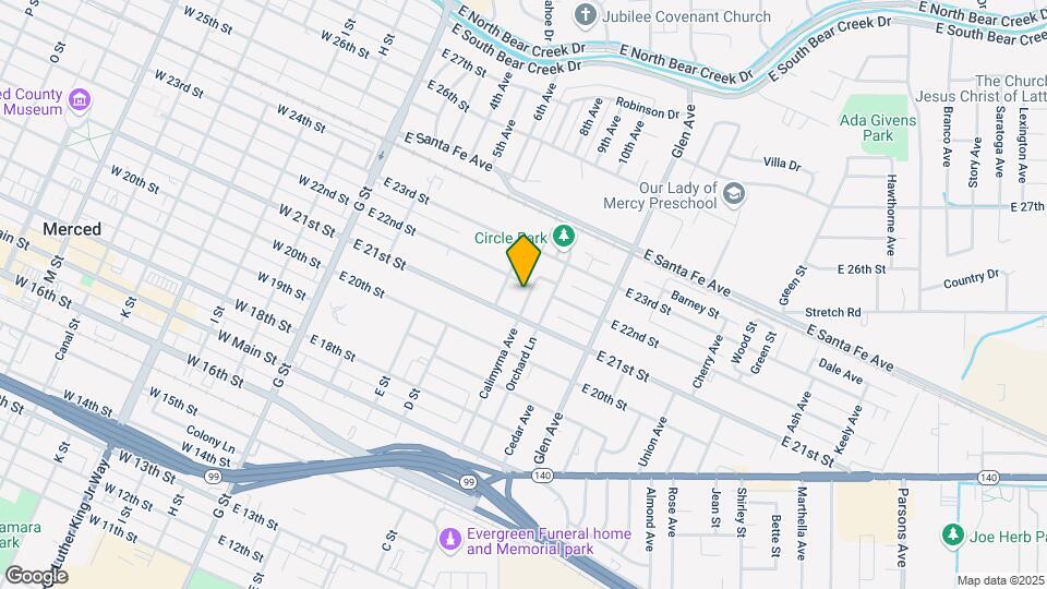 2151 Calimyrna Ave Map and Location Details
