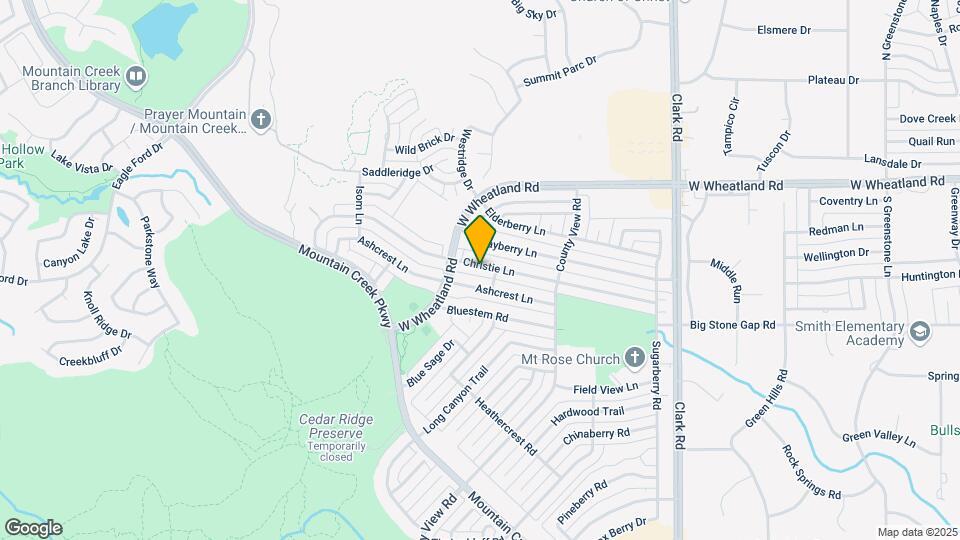 7406 Christie Ln Mapa y Detalles de la Ubicación