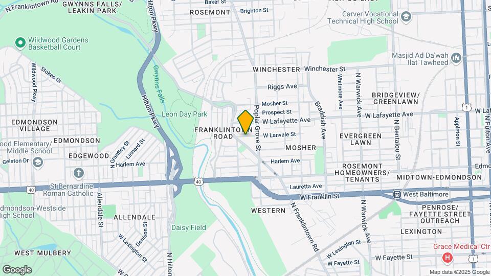 2923 W Lanvale St Map and Location Details