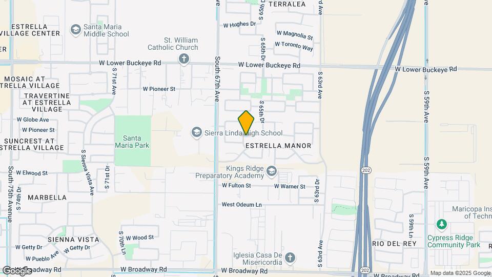 6545 W Pioneer St Map and Location Details