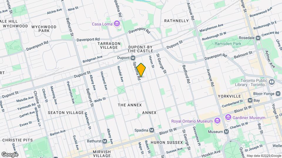 157 Spadina Rd Map and Location Details