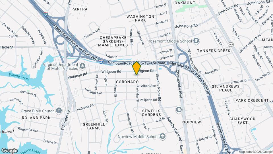 984 Wolcott Ave Map and Location Details