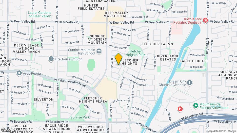 8228 W Harmony Ln Mapa y Detalles de la Ubicación