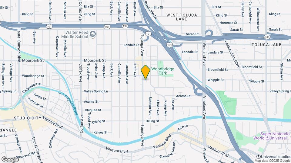 4300 Tujunga Ave Map and Location Details