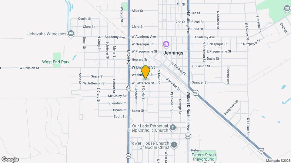 208 W Jefferson St Map and Location Details