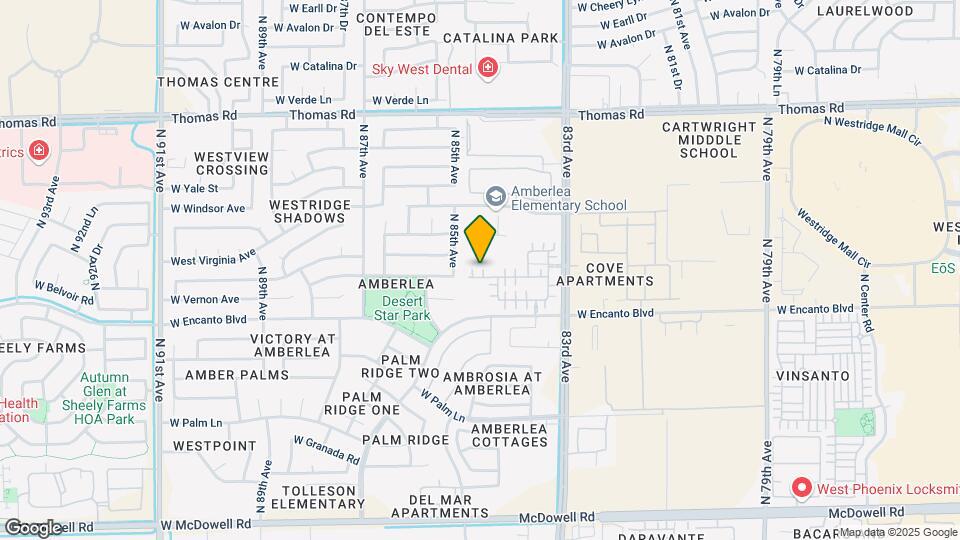 8462 W Lewis Ave Map and Location Details